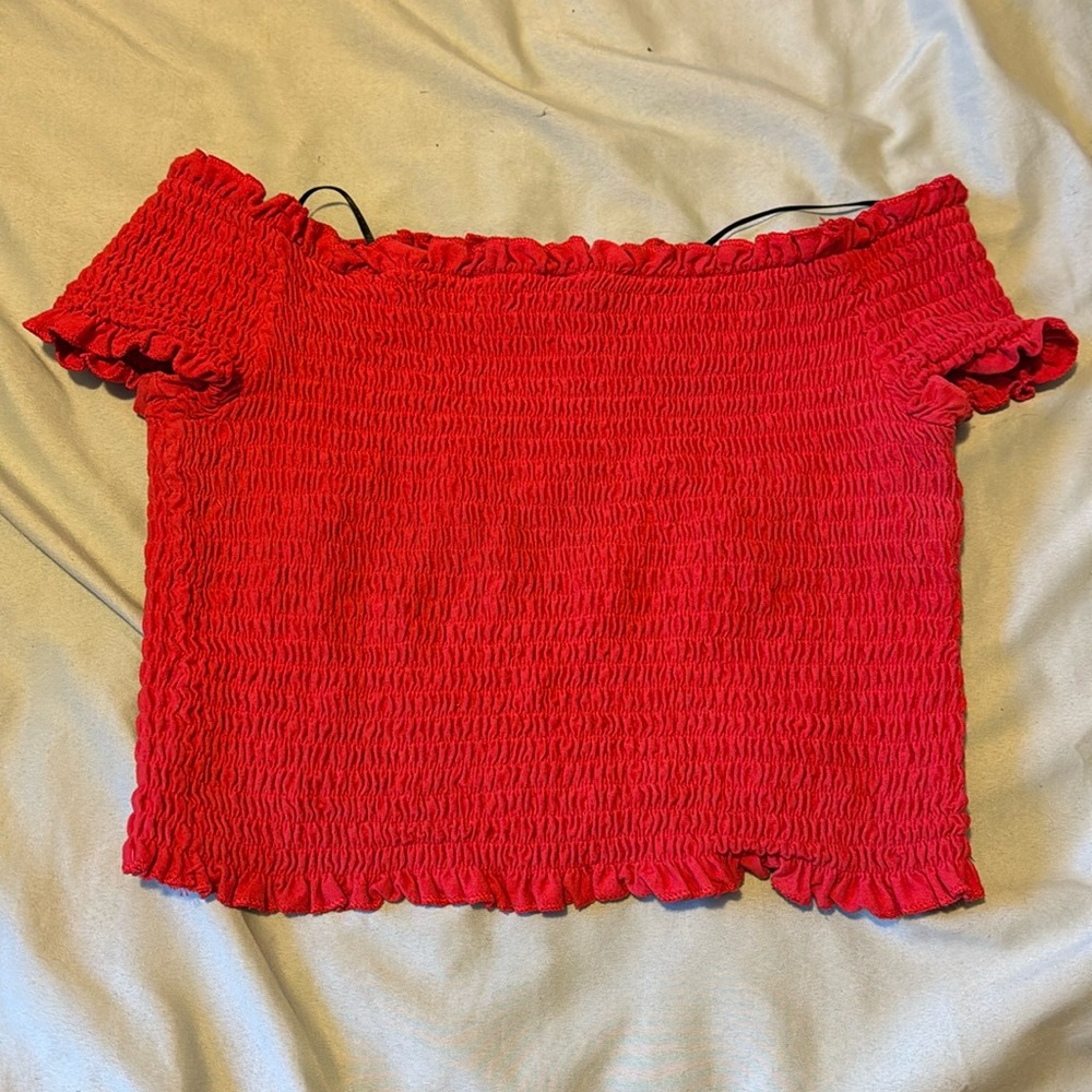 Red crop top!